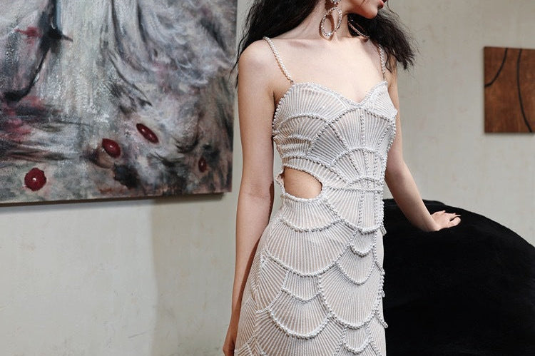 Halvina | Embroidered Cutout Dress