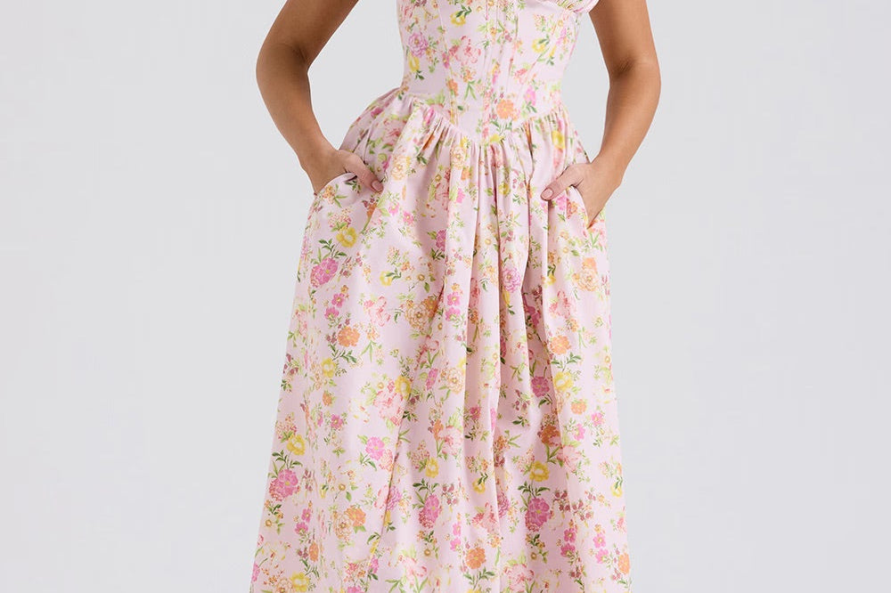 Winry | Fresh Floral Midi