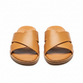 Leather Slide Sandals