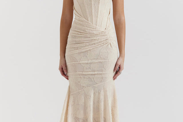 Victoria | Regal Draped Dress