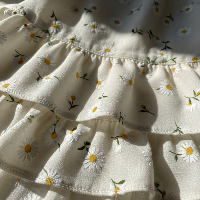 Floral Tiered Maxi Dress, fabric detail