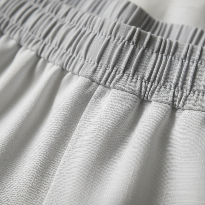 Linen Shorts, fabric detail