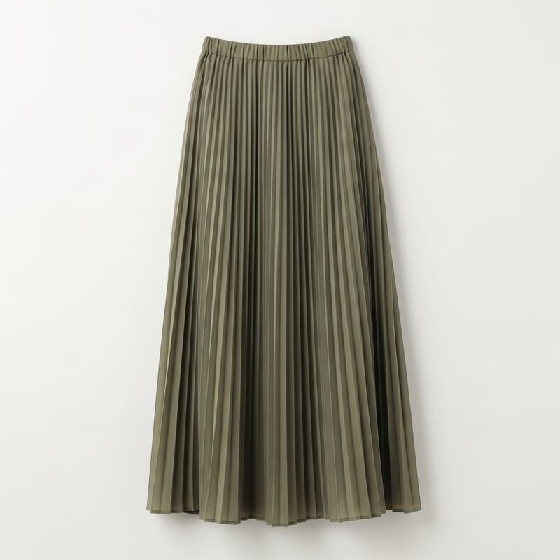 Pleated Midi Skirt