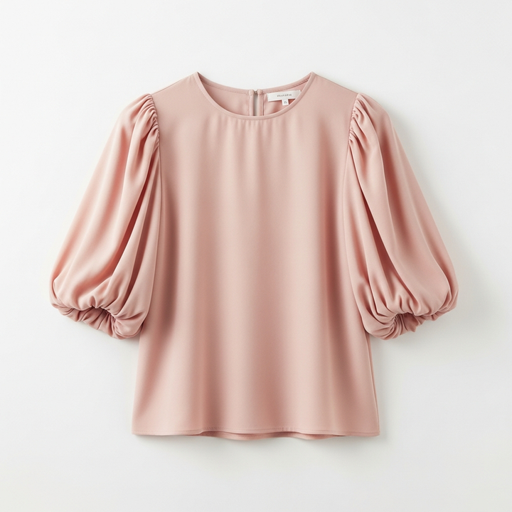 Puff-Sleeve Blouse
