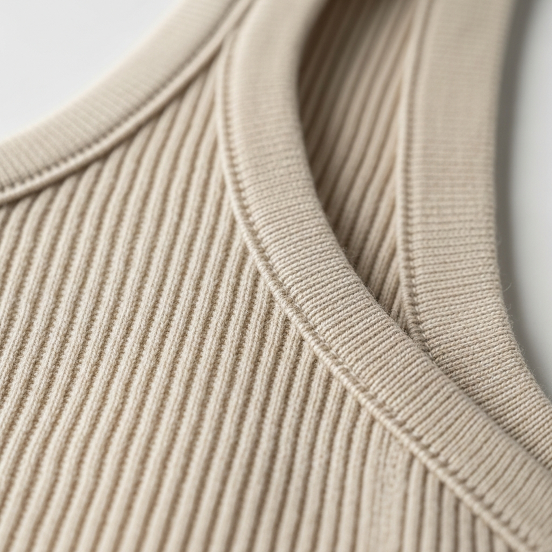 Ribbed Knit Tank, fabric detail