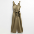Sleeveless Linen Jumpsuit
