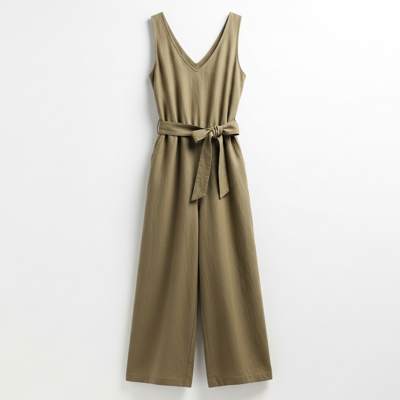 Sleeveless Linen Jumpsuit